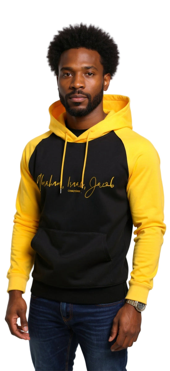 A7 BLACK AND YELLOW HOODIE